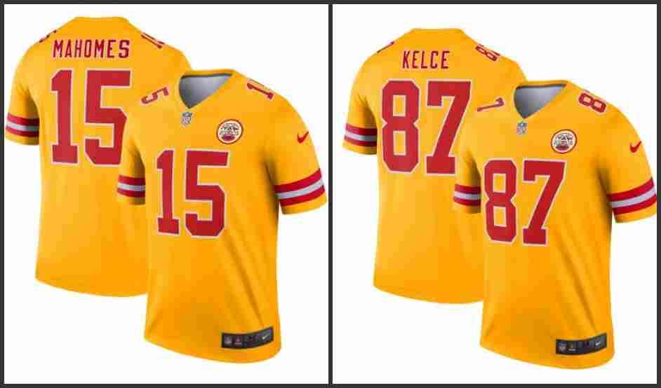 kansas city chiefs gold jersey