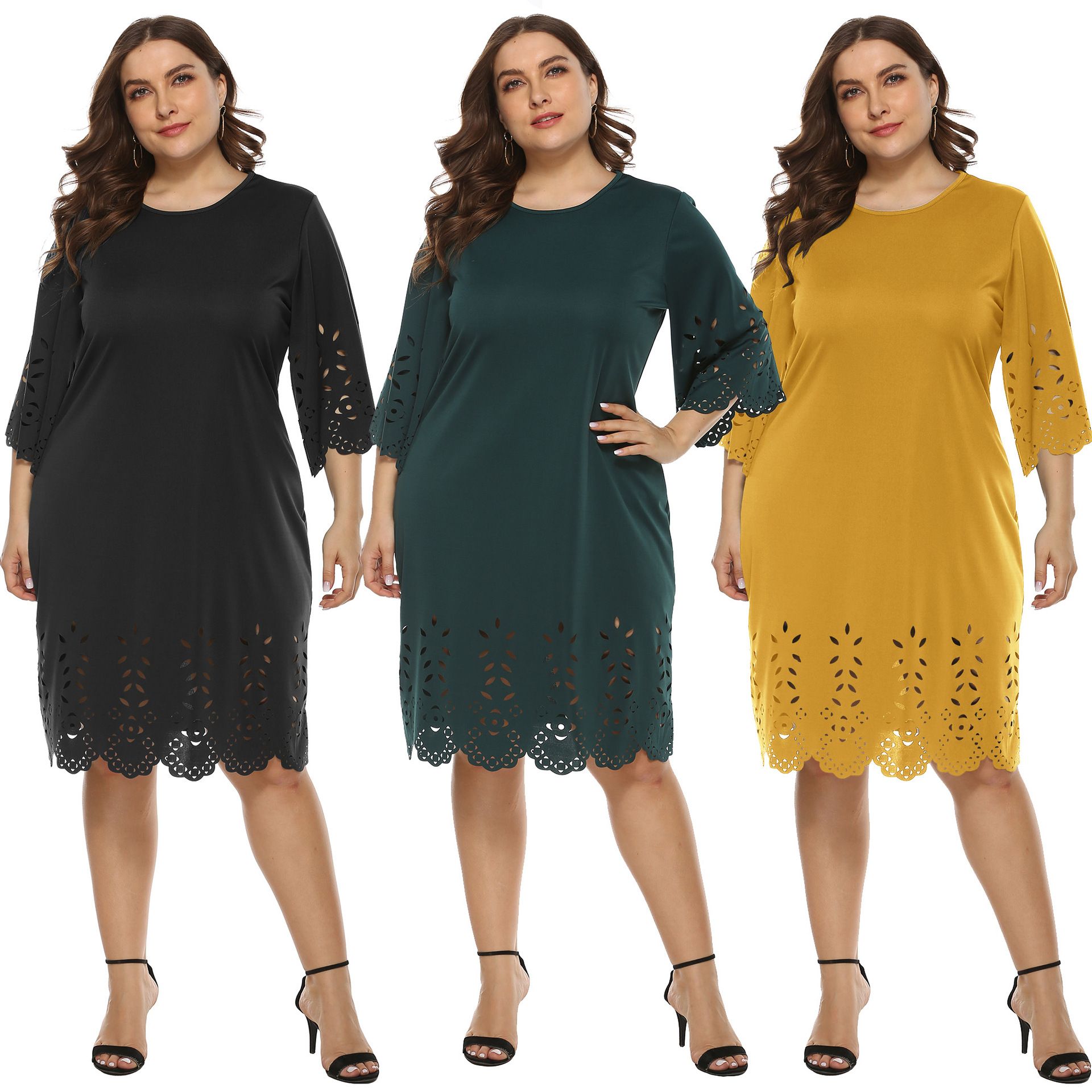 plus size a line casual dresses