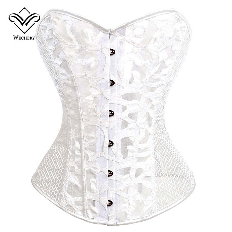 Buy Best And Latest Style Corset Corselet Corsets And Bustiers Sexy Corsages Overbust Black Mesh Top Bustier Plus Size Belly Slimming Ssheath S 6xl Dhgate Com