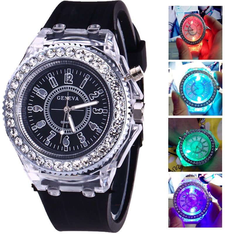 geneva light up watch