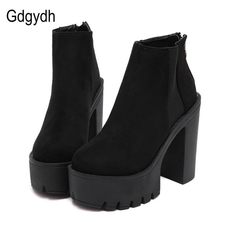 black heeled boots sale