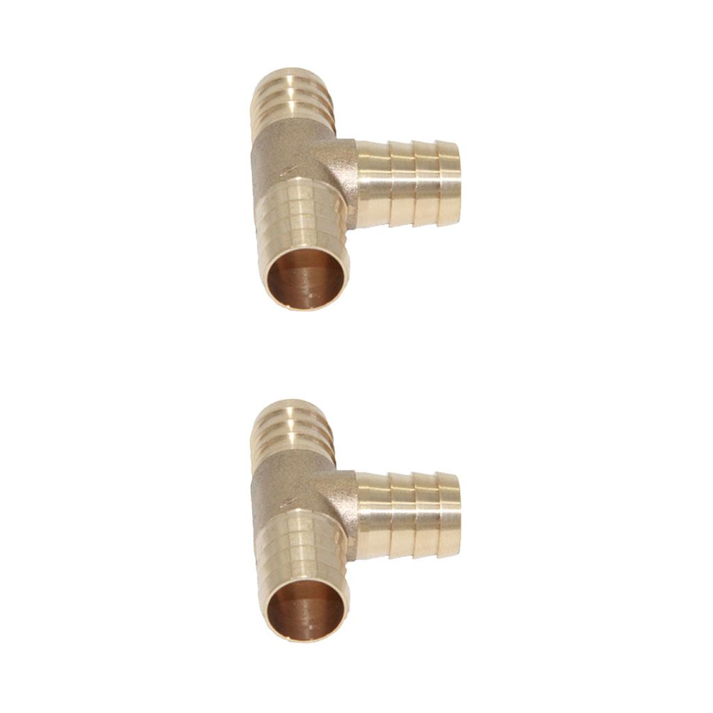 Barbed T Tee 3 way Hose Pipe joiner connector Air Water Gas Oil Pipe Tube Bov