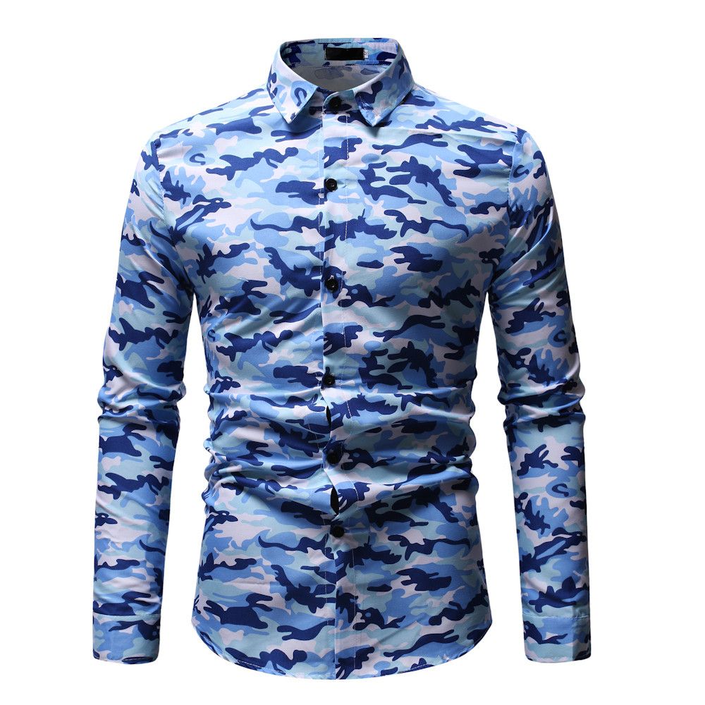 camisa de camuflaje hombre