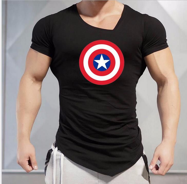t shirt captain america sport