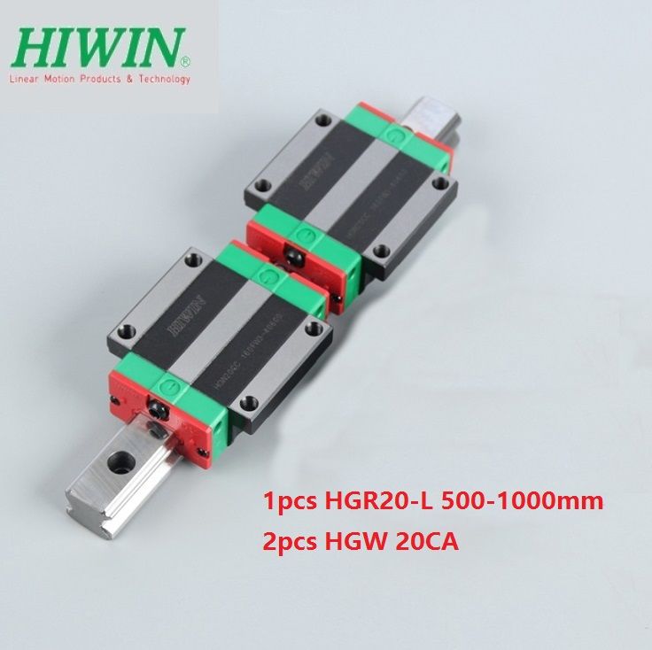 2020 Original New HIWIN HGR20 500mm/600mm/700mm/800mm/900mm/1000mm ...