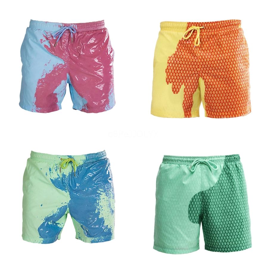 rainbow swimming trunks
