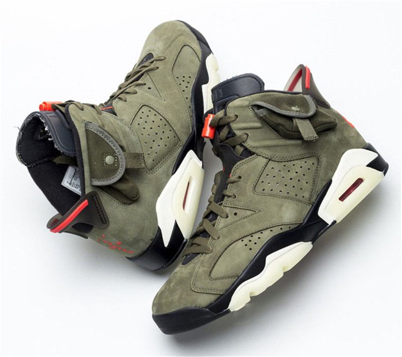 Acheter Pas Cher Authentique Travis Scott X 6 6s VI Medium Olive 2020  Nouvelles Femmes Hommes CD1084 200 Basketball Chaussures De Sport Espadrille  Avec 36 46 Du 204,27 € | Fr.Dhgate