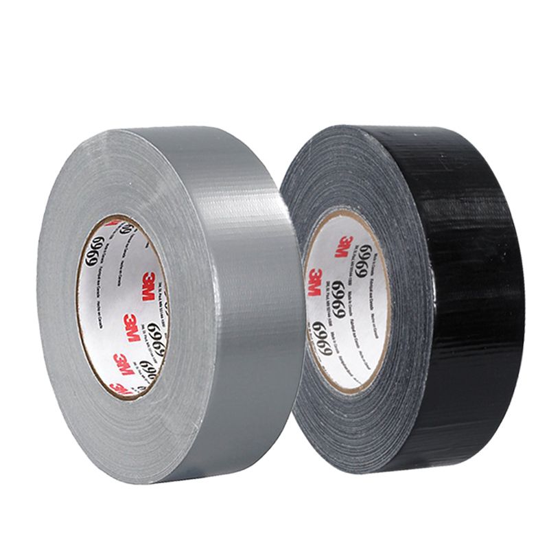 Conducto Gaffer Tape Tela Impermeable Multi-uso de Cinta de Plata Negro Blanco 50mm X 50MT 