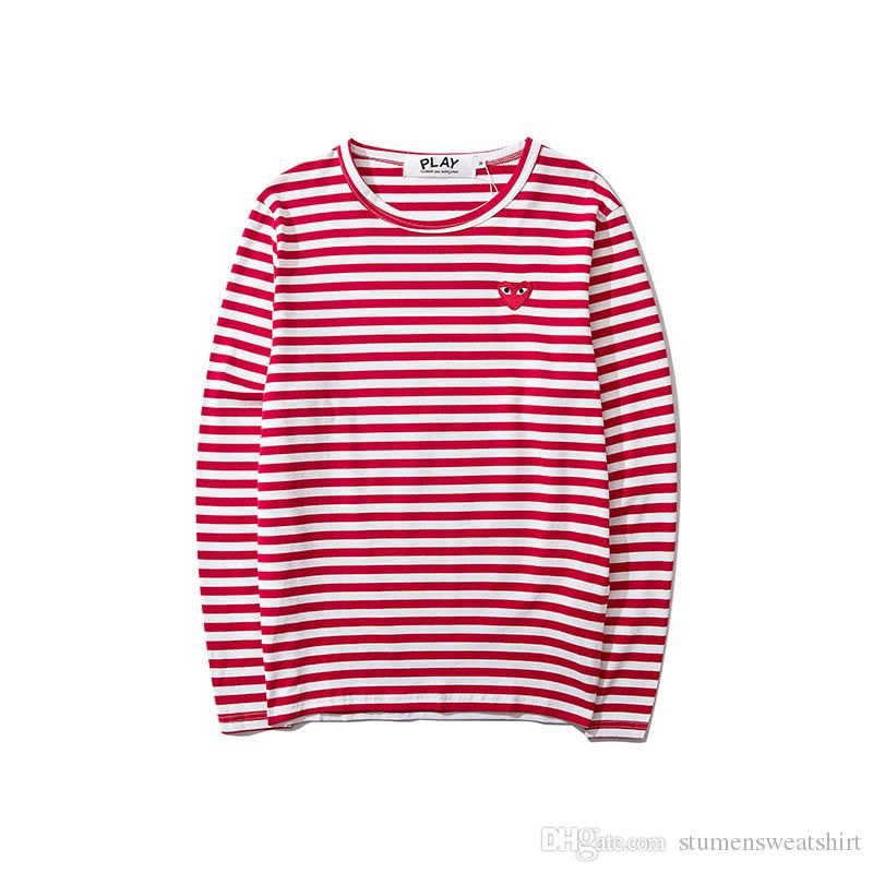 striped shirt with heart with eyes