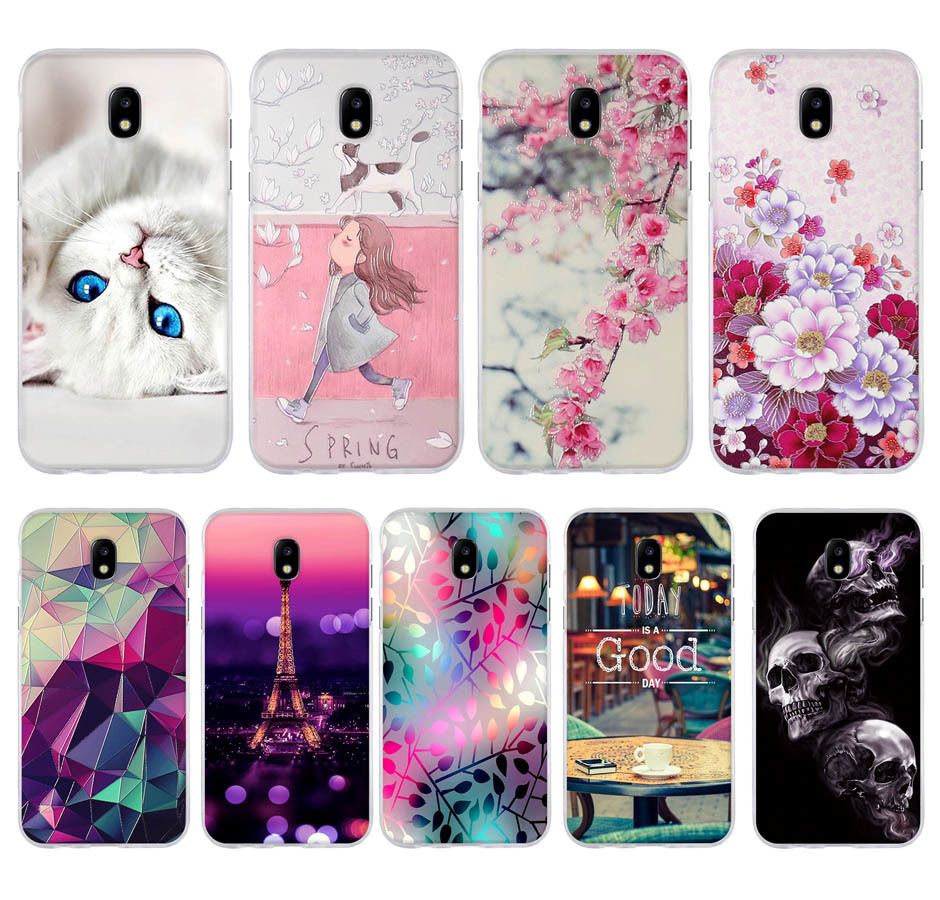 Rosa HopMore Gato Funda para Samsung Galaxy J5 2017 Silicona Motivo 3D Divertidas TPU Gel Dibujo Kawaii Carcasa Samsung J5 2017 Ultrafina Slim Case Antigolpes Caso Protección Cover Design Gracioso