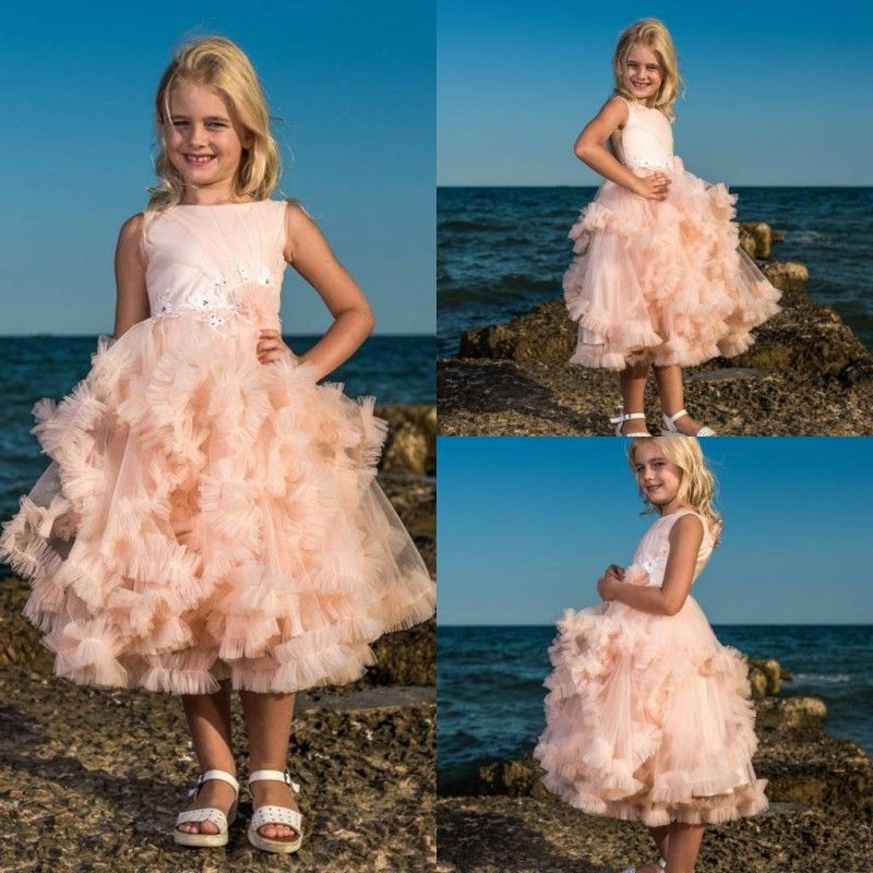 pale pink girls dress