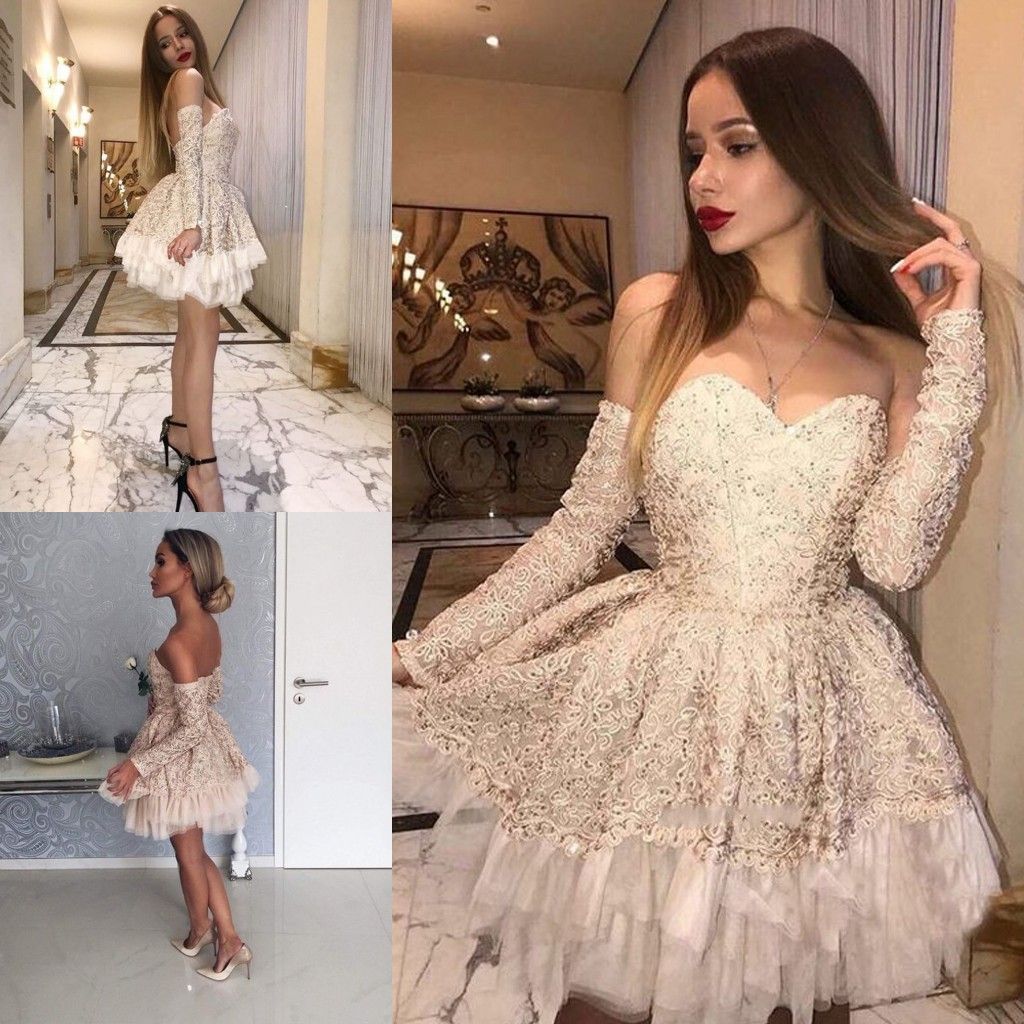 New Champagne Cocktail Dresses 2019 A 