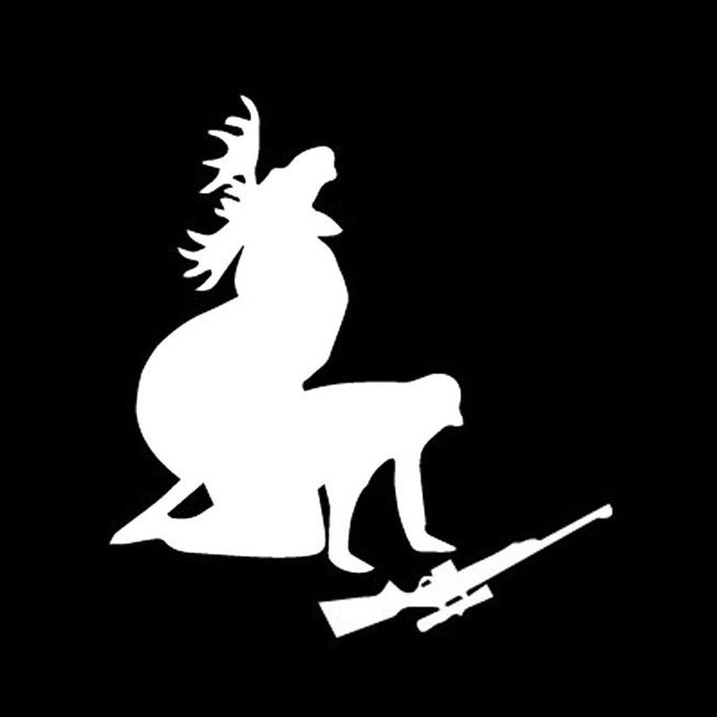 How Ya Like My Meat Now Funny Moose Hunting Hunter Car Window Decal Sticker