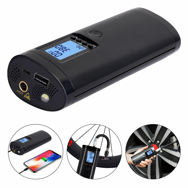 AP2 Compact Smart Electric USB Rechargeable Bike Bicycle Car Air Pump  Portable