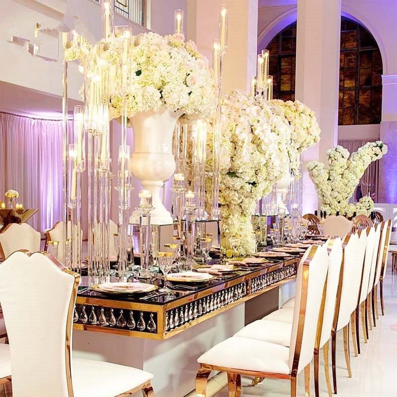 8 Heads Wedding Supplies Centerpiece Decoration Clear Acrylic Candelabra Senyu1902 Cheap Party Decoration Cheap Party Decorations From Industrial 466 99 Dhgate Com