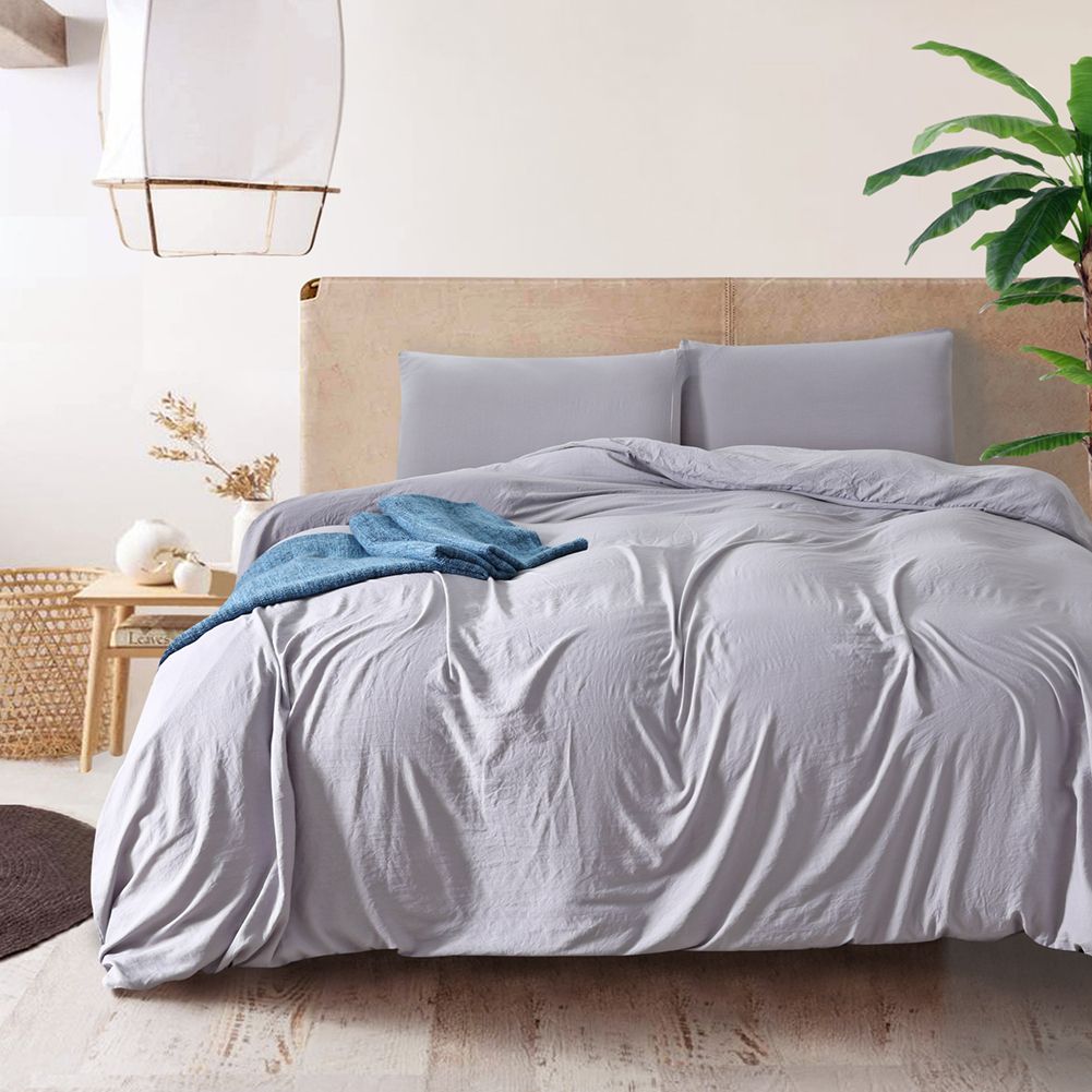 M19002 Comfortable Grey Bedding Set Bed Clothes Most Popular Cool