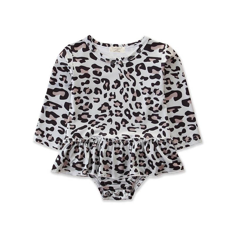 leopard print baby romper