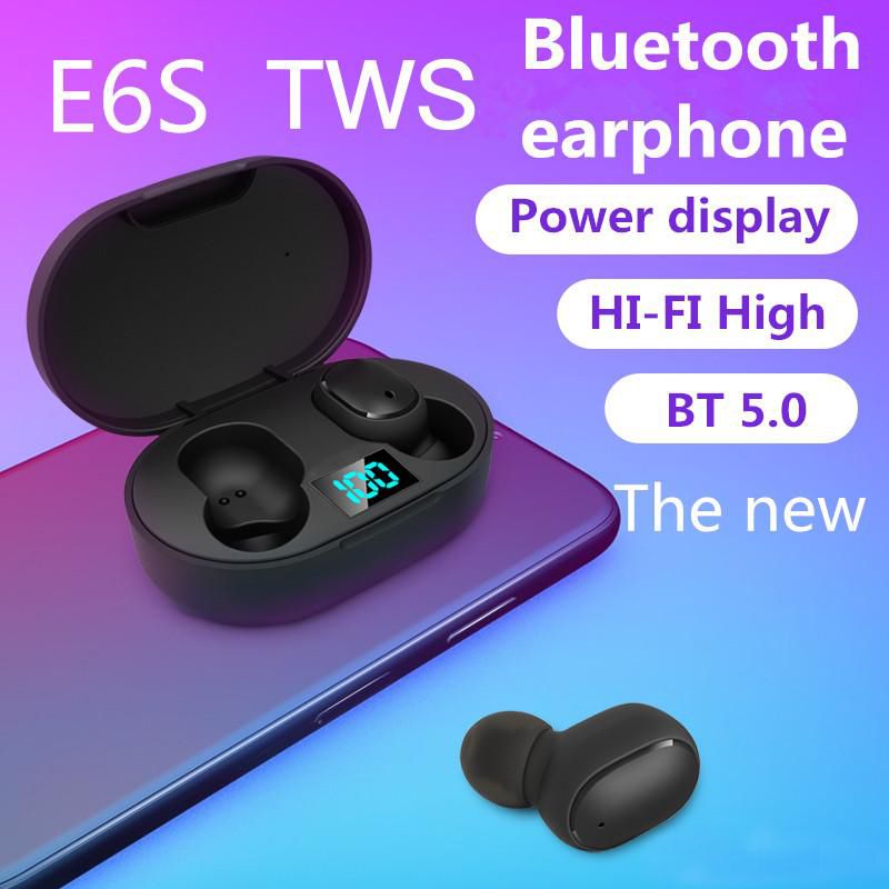E6S TWS PK A6S Headphone Bluetooth 5.0 Wireless Earphones Life
