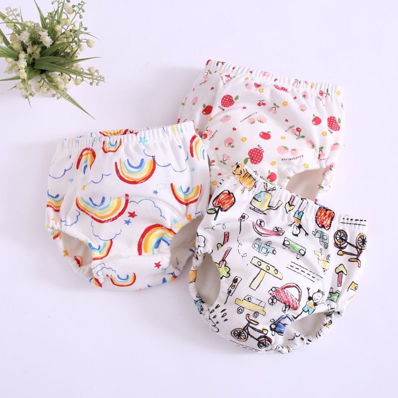 2020 Baby Toddler Training Pants 6 Layers Cotton Changing Nappy Infant Washable Cloth Diaper