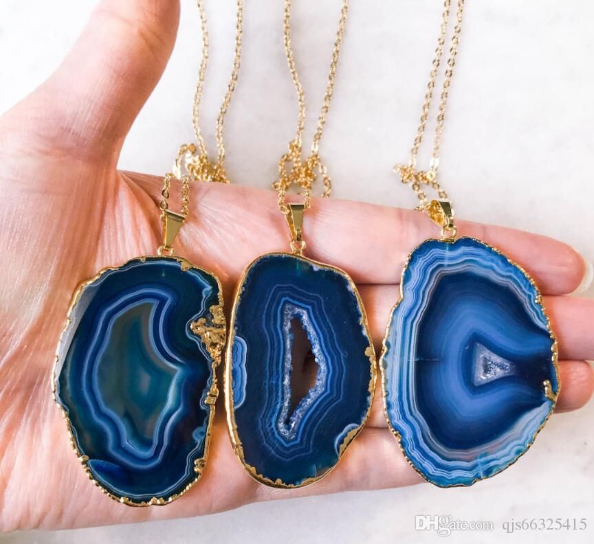 BoHo Agate Slice Druzy Agate Slice Pendant Silver Purple Agate Pendant Agate Slice Wholesale BS777 Crystal Pendant