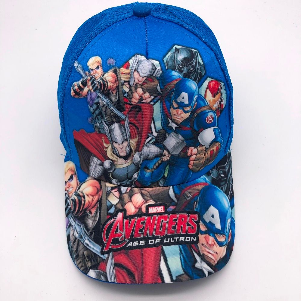 The Avengers Spiderman Iron Man Captain America Sunhat Cosplay Kids Snapback Lot