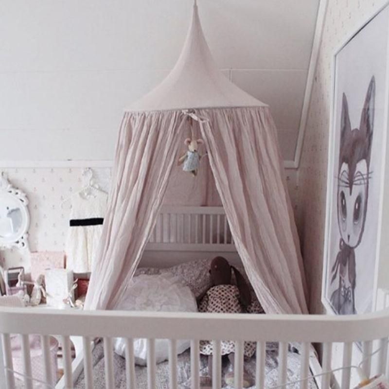 Boys Girls Bed Canopy Bedcover Mosquito Curtain Bed Round Dome Tent Decor 