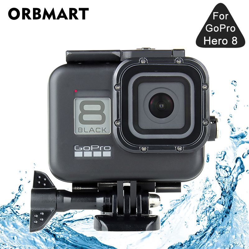 2020 Black 60M Waterproof Housing Case For GoPro Hero 8 Black Dive Protective Underwater Diving