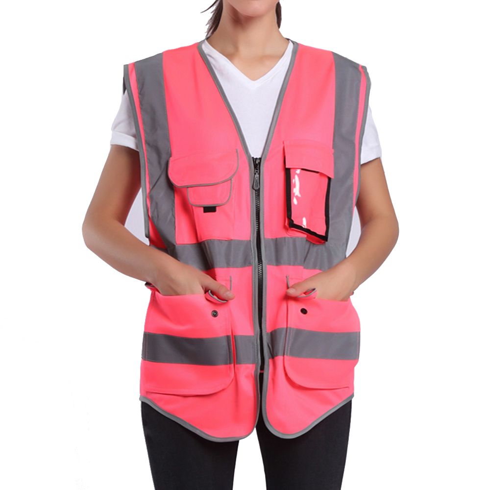 Compra Chaleco De Seguridad De Color Rosa Para Mujer Ropa De Trabajo De  Alta Visibilidad Uniformes Con Bolsillos T190622 Barato | Entrega Rápida Y  Calidad | Es.Dhgate