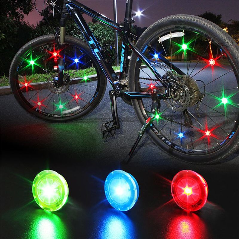 Bike Wheel Lights Flashing Bike Spoke Lights With Batteries Waterproof
