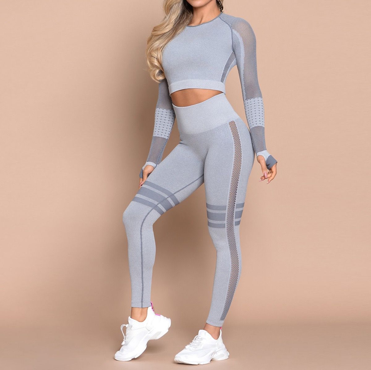 2020 Seamless Yoga Wear Set Long 