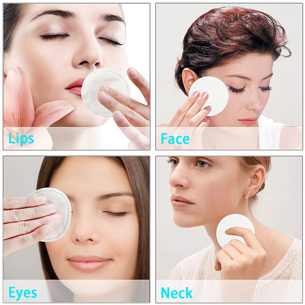almohadilla lavable con bolsa de lavander/ía almohadillas de algod/ón de bamb/ú para limpieza facial y maquillaje de ojos OuYou 16 almohadillas reutilizables de bamb/ú para quitar maquillaje