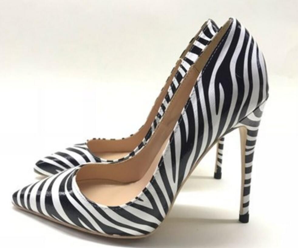zebra heels with red bottoms