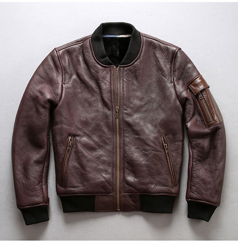 jaqueta bomber marrom masculina