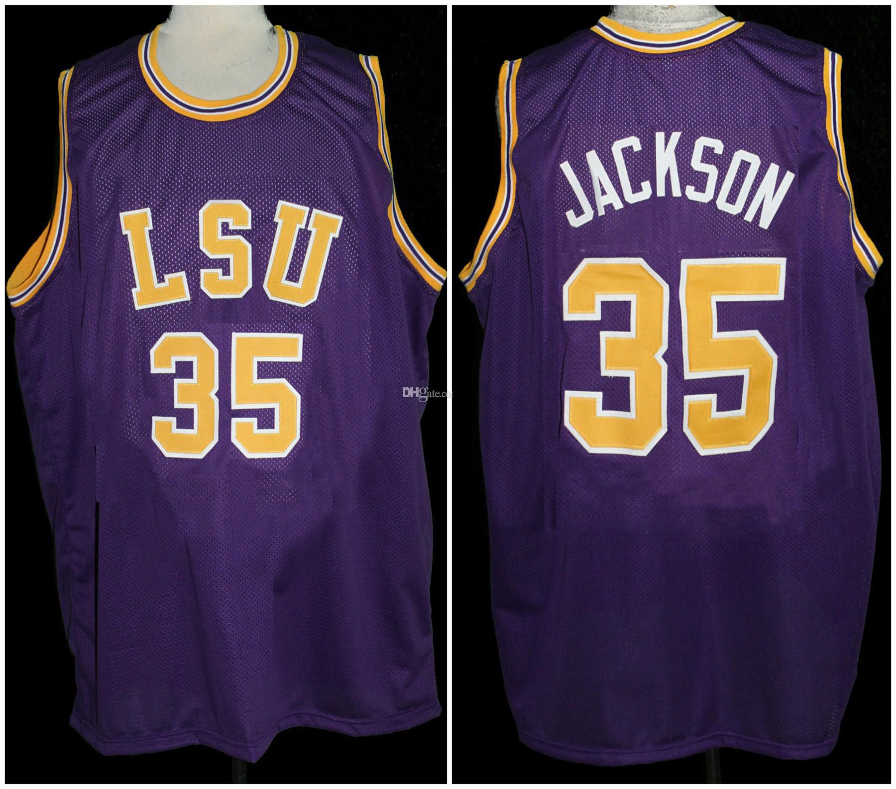 custom stitched lsu jersey