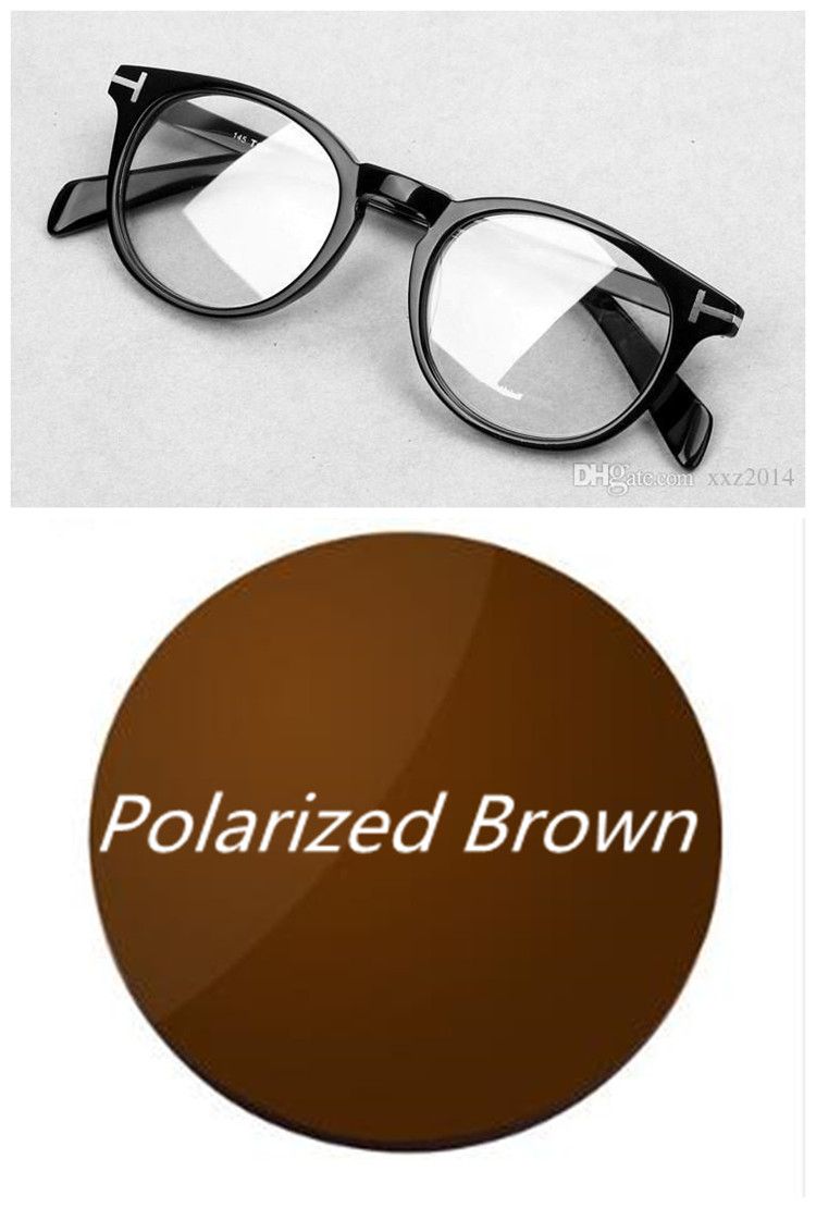 Cadre couleur noir + lentille brune
