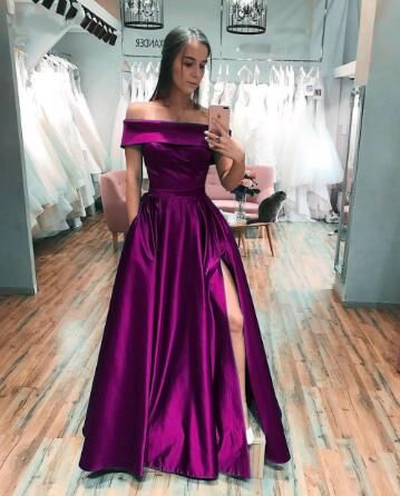 purple engagement dress