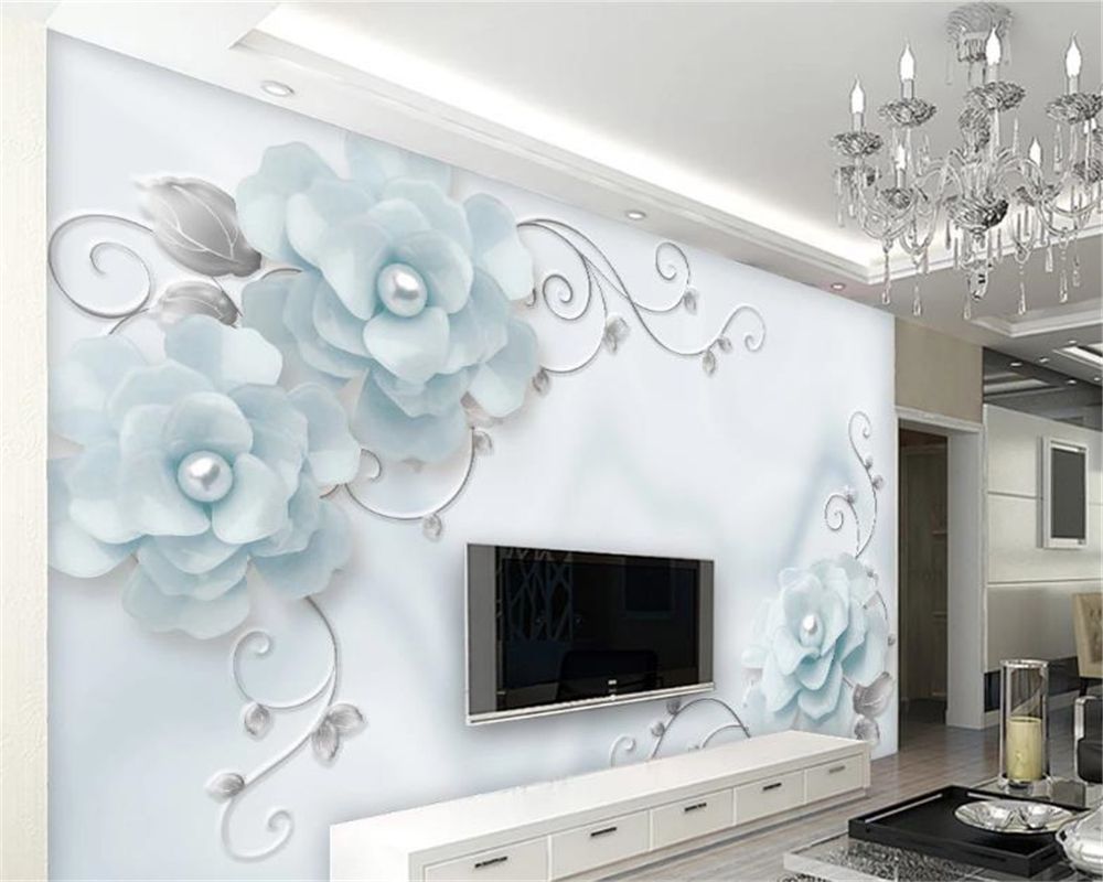 3d Wallpaper Simple and Beautiful Jewelry Flower and Vine Art Living Room Bedroom Background Wall Decoration 3d Wallpaper Simple and Beautiful Jewelry Flower and Vine Art Living Room Bedroom Background Wall Decoration