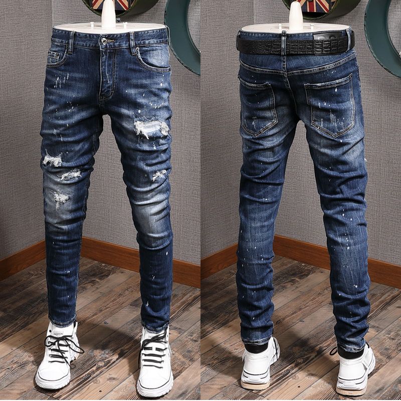 Compra Parches Negros Hombres Slim Fit Jeans Hombre Diseñador Venta  Caliente Diseño Popular Para Hombre Pantalones De Vaqueros Engustados  Barato | Entrega Rápida Y Calidad | Es.Dhgate