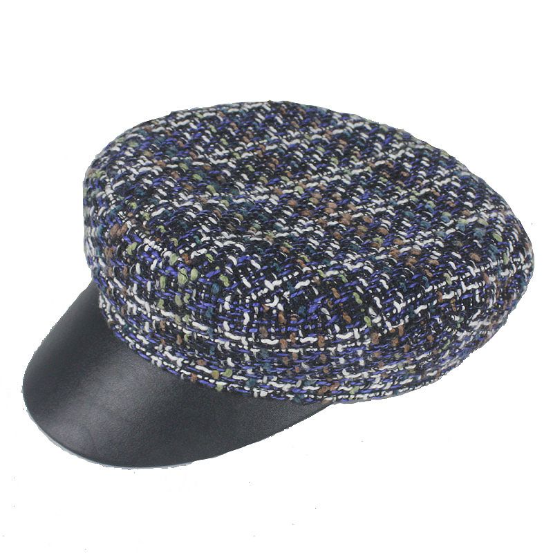 tweed peaked cap