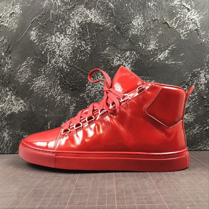 red designer sneakers