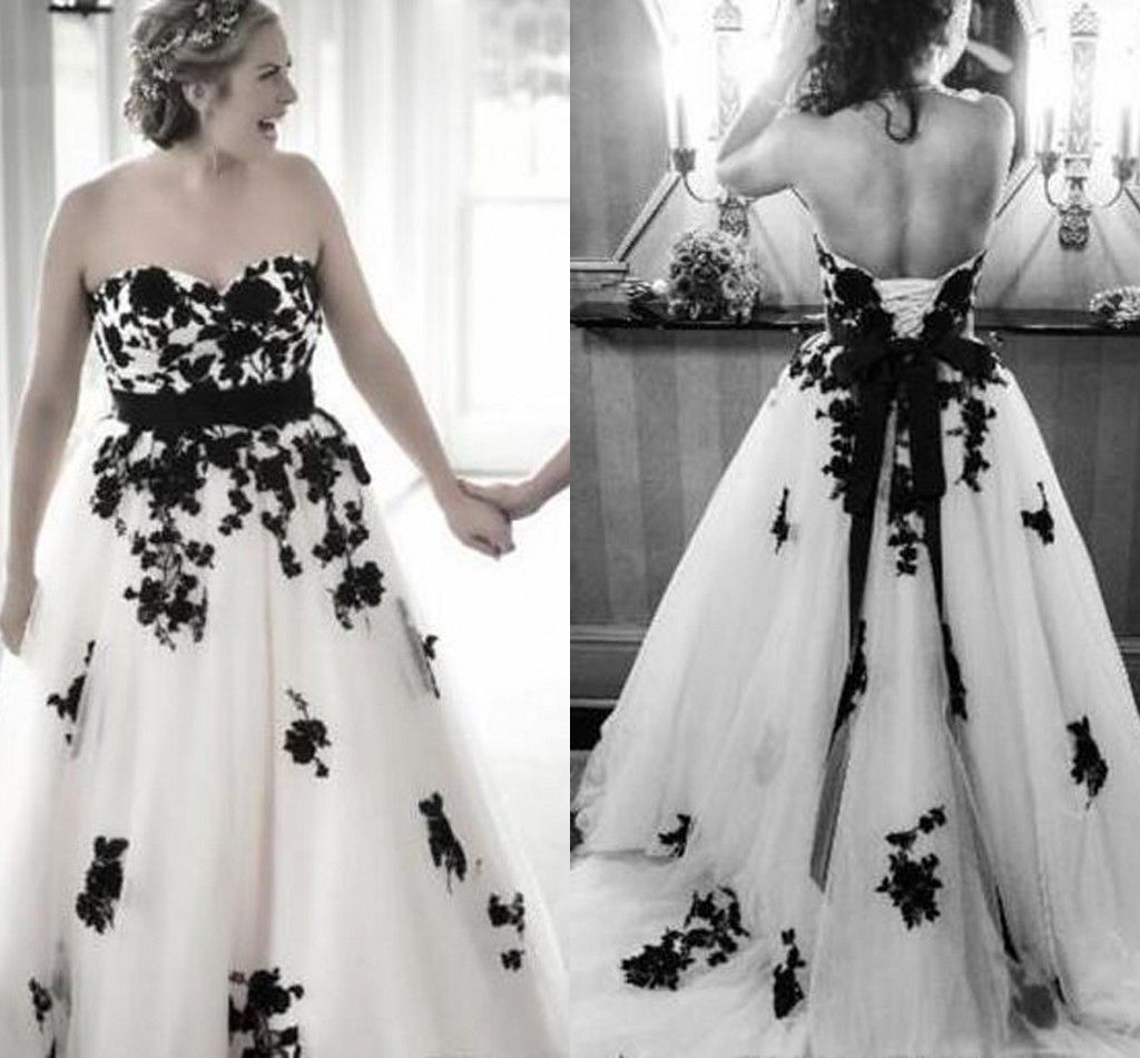 black and white dress wedding