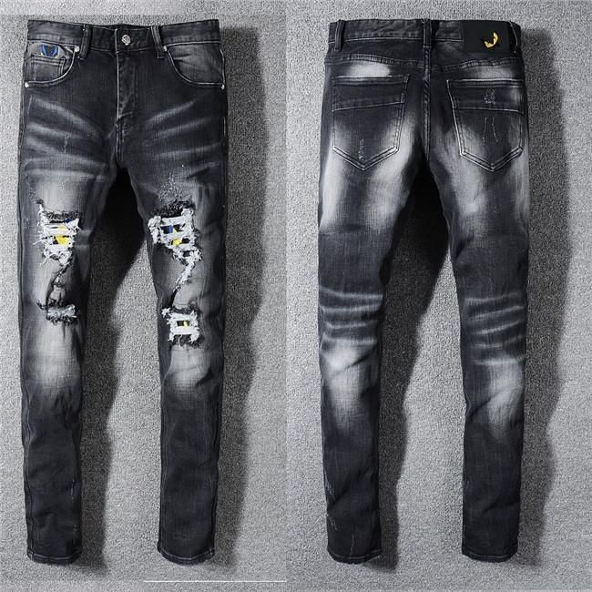man jeans paint