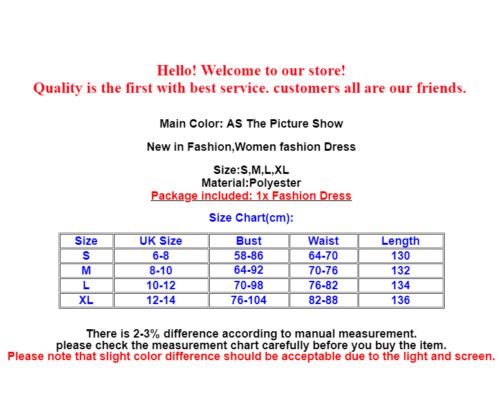 1x Dress Size Chart