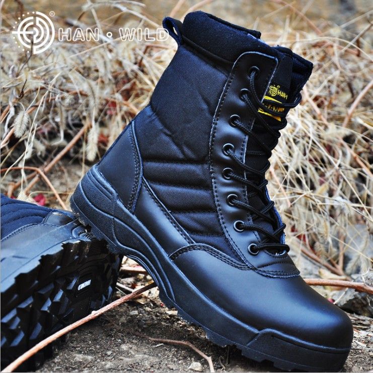 non slip combat boots mens