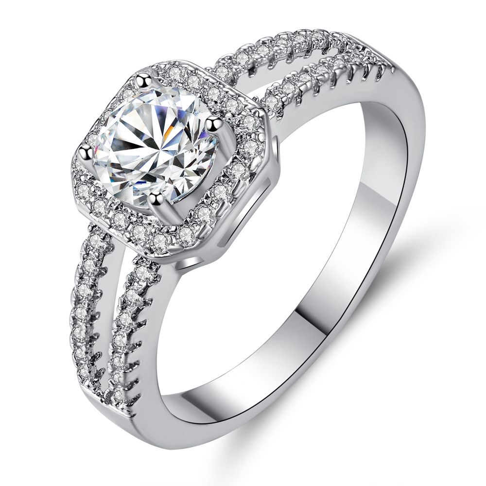 2020 CZ Diamond RING And Original Box Fit Pandora Style