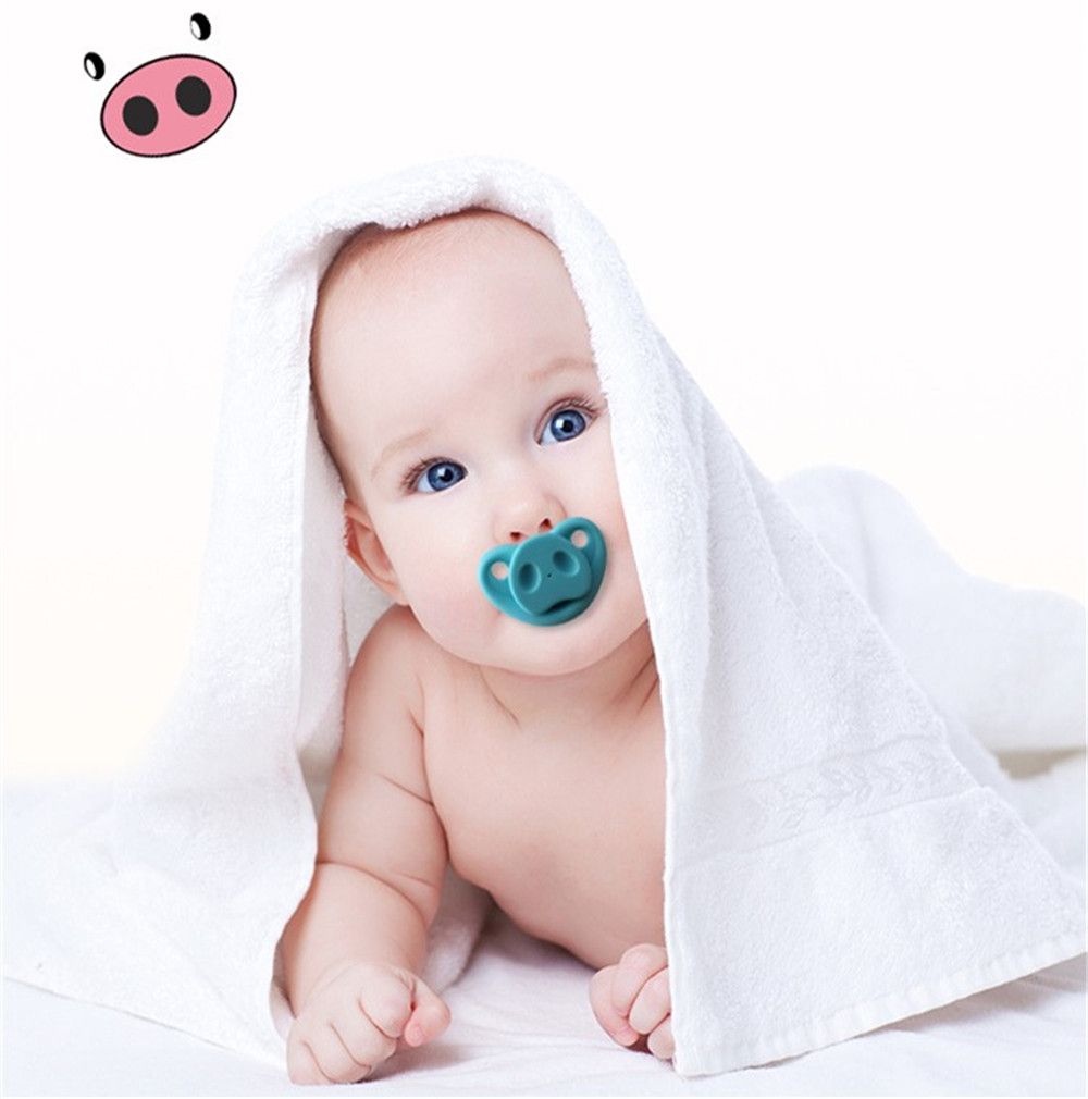 Orthodontic Dummy Pacifier Newborn Baby Soother Silicone Nipple Supplies SI