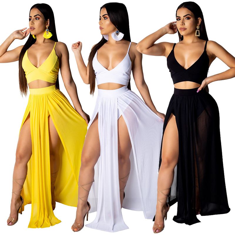 party wear skirt and crop top