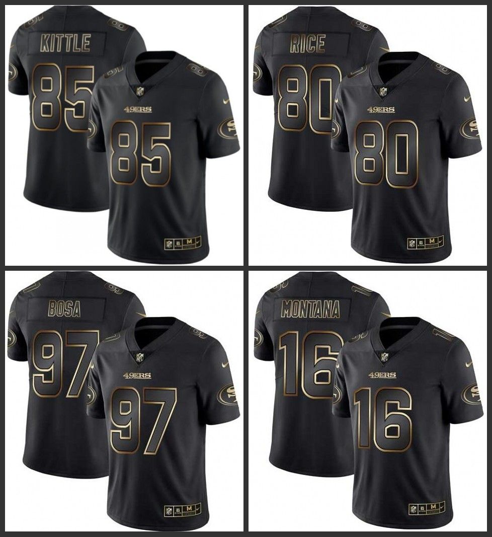 black jerry rice 49ers jersey