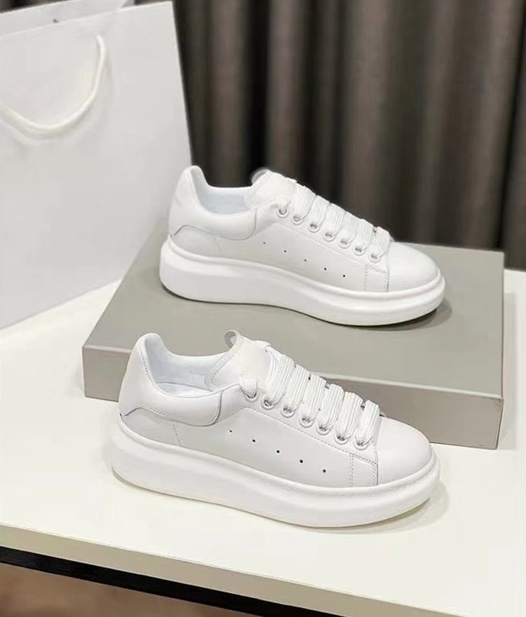 thick sole white shoes