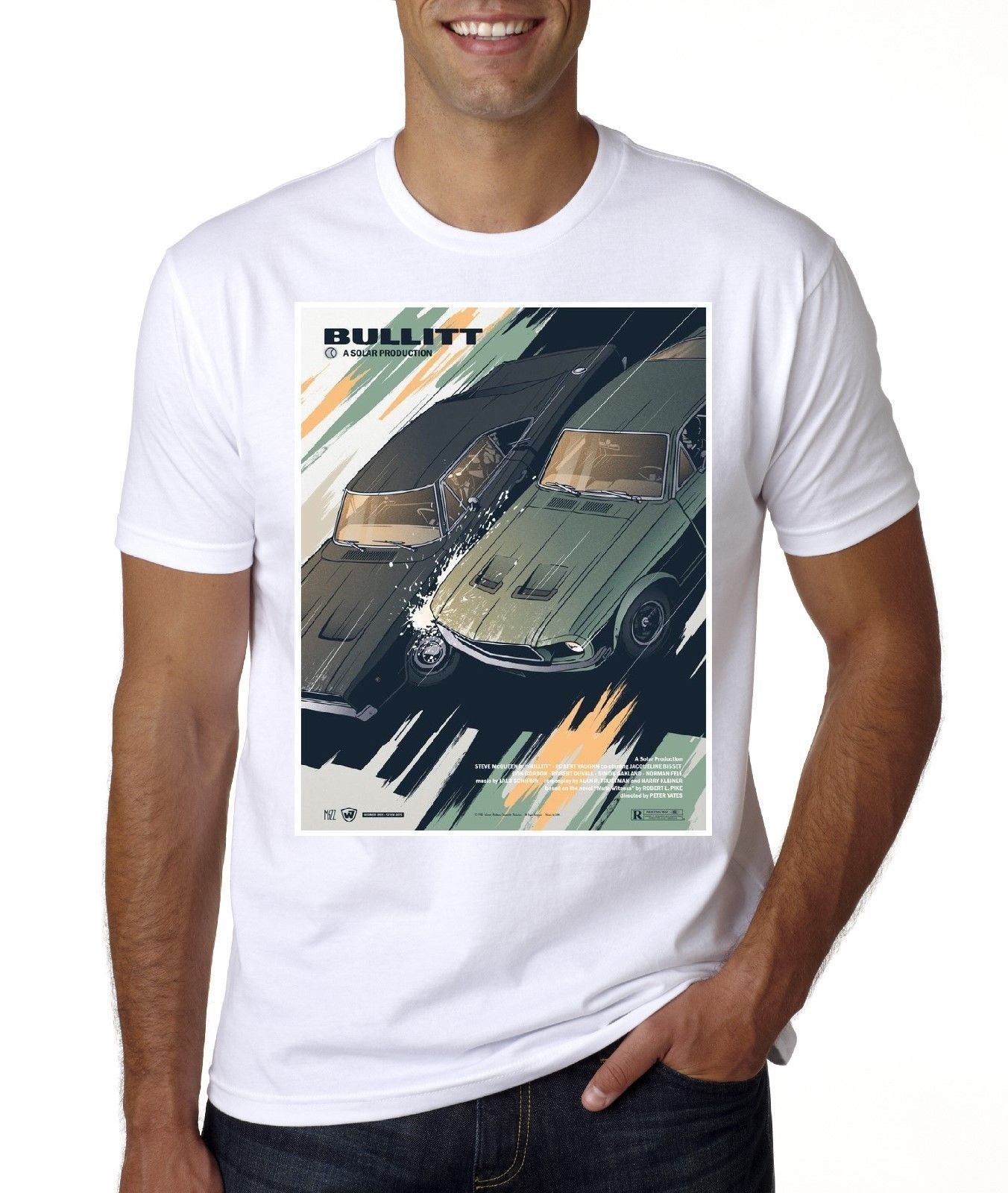 steve mcqueen bullitt t shirt